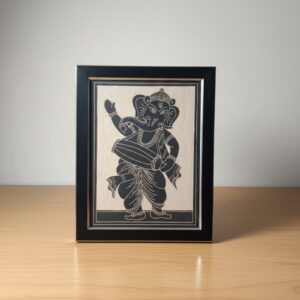 Nritya Ganesha – Handmade Ceramic Wall Tile Artwork