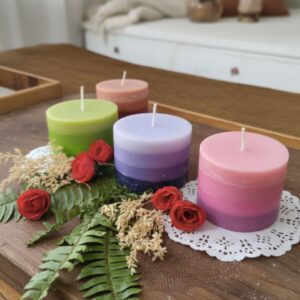 Tribal Veda Aromatic Shade of Colours Candles